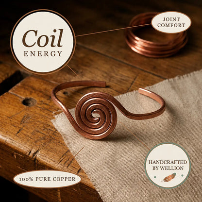 Coil Copper Anklet Wellion
