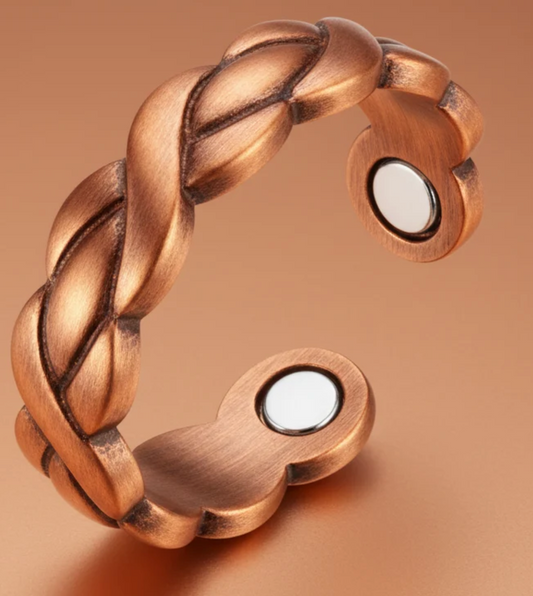 Ladies Copper Magnetic Ring Wellion