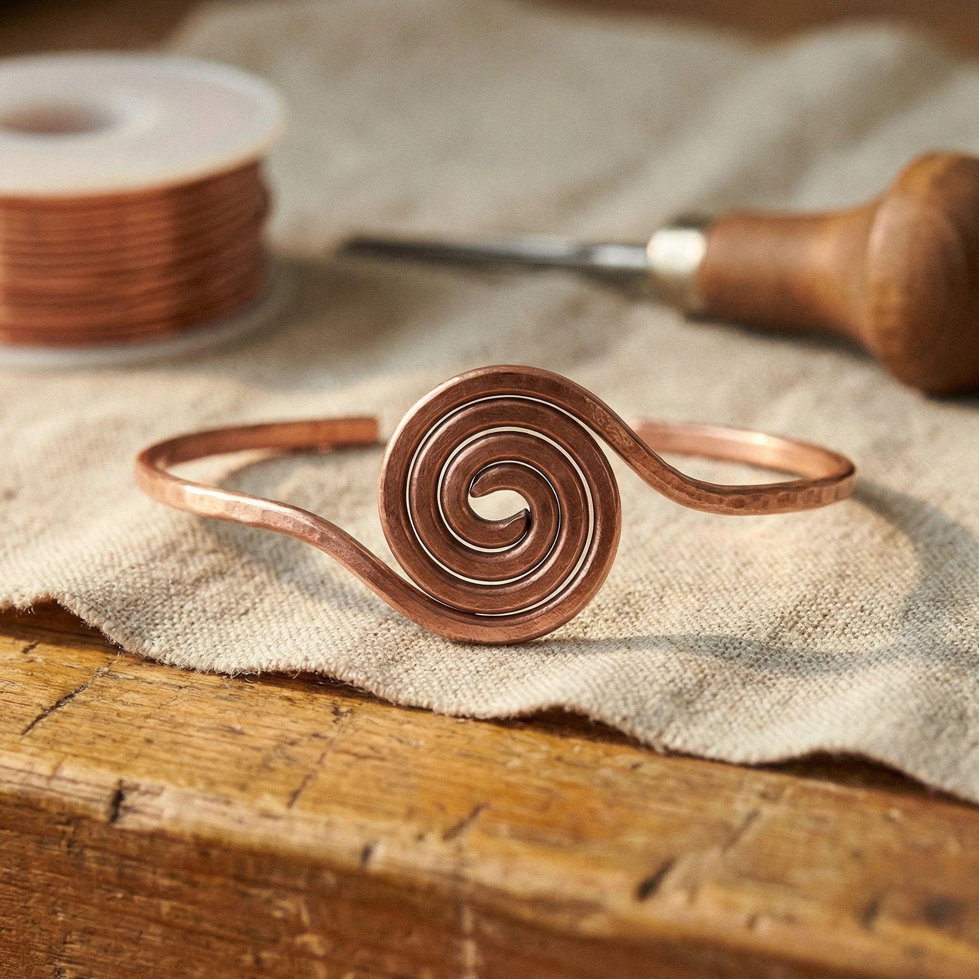 Coil Copper Anklet Wellion