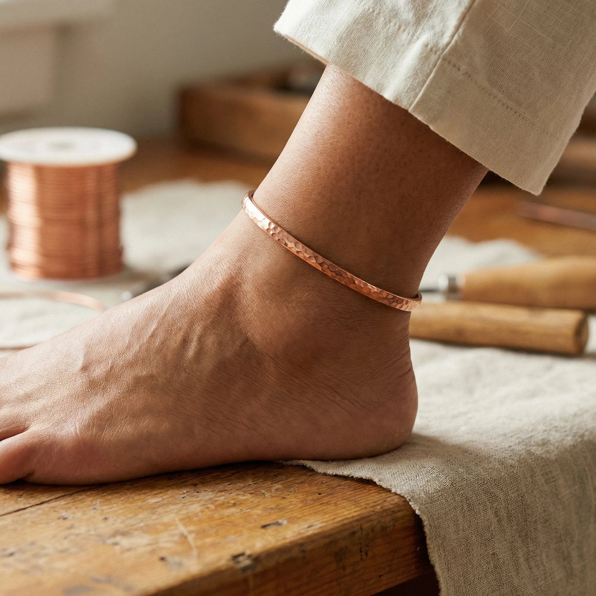 Sand Copper Anklet Wellion