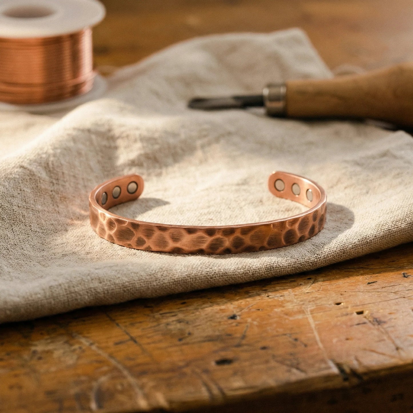 Furrow Magnetic Copper Bracelet Wellion