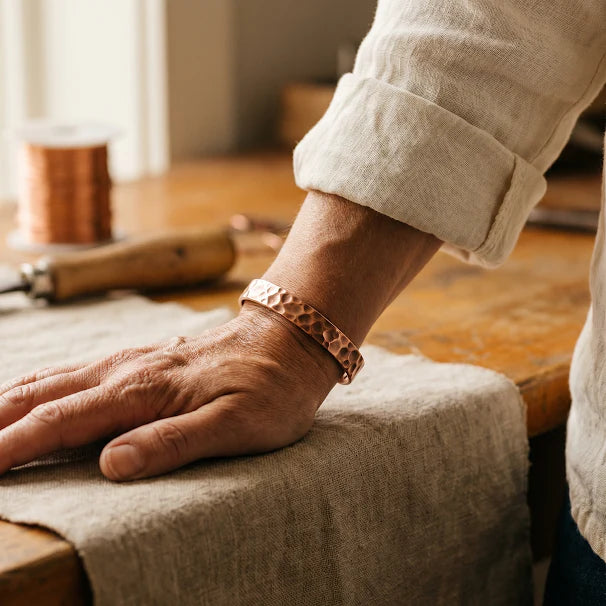 Furrow Magnetic Copper Bracelet Wellion