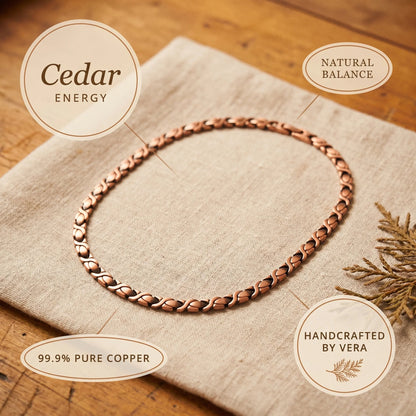 2026 Retro Braided Red Copper Necklace Wellion