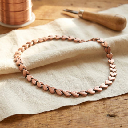 2026 Retro Braided Red Copper Necklace 3 Wellion