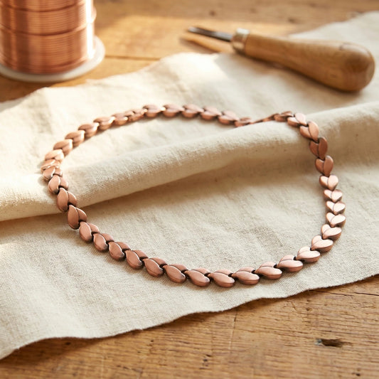 2026 Retro Braided Red Copper Necklace 3 Wellion