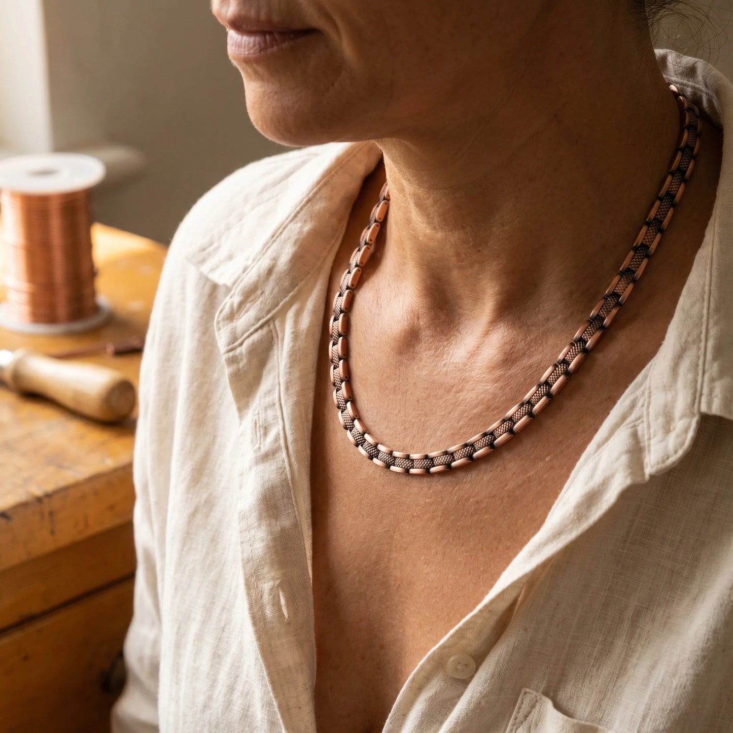 Haze Magnetic Copper Necklace Wellion