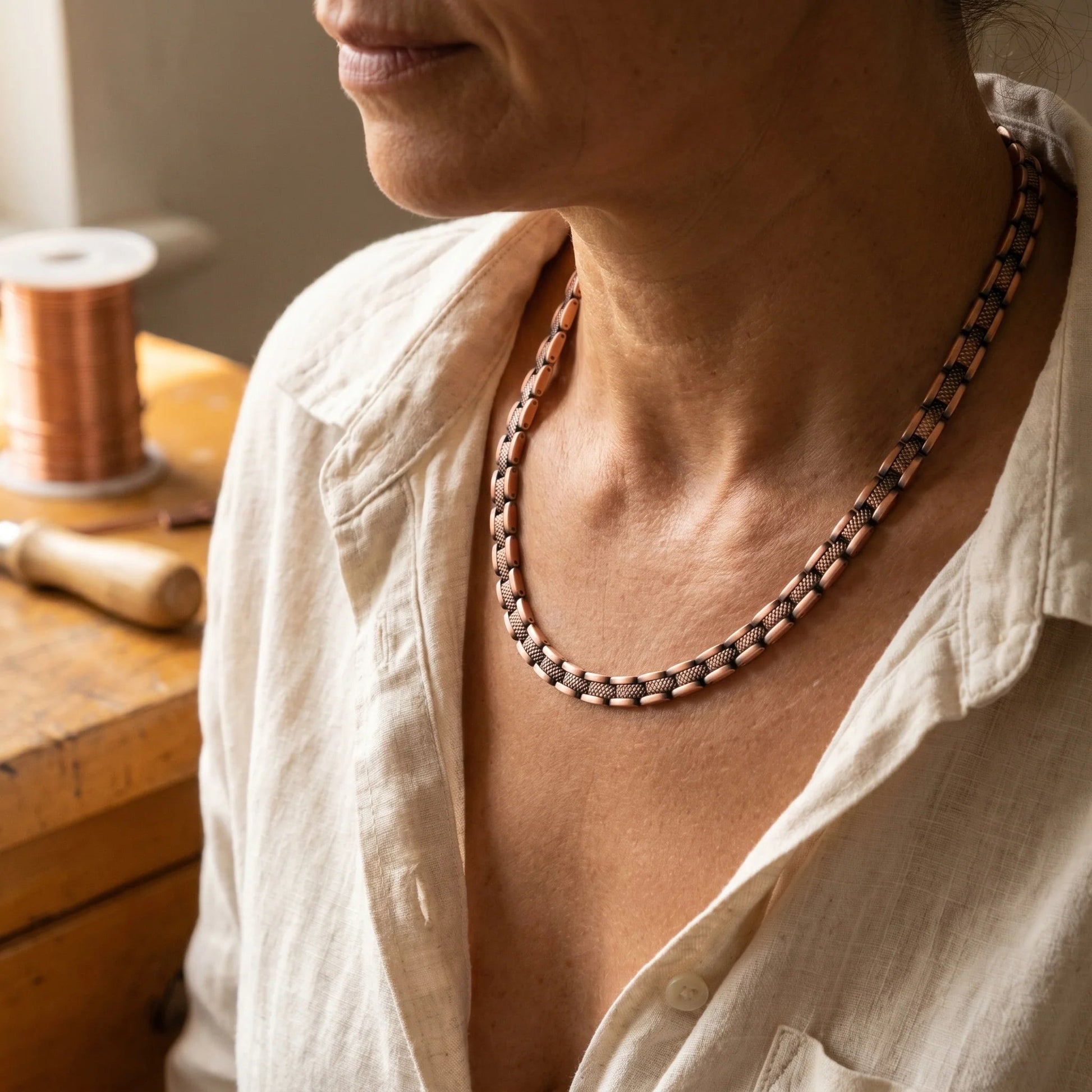 Haze Magnetic Copper Necklace Wellion