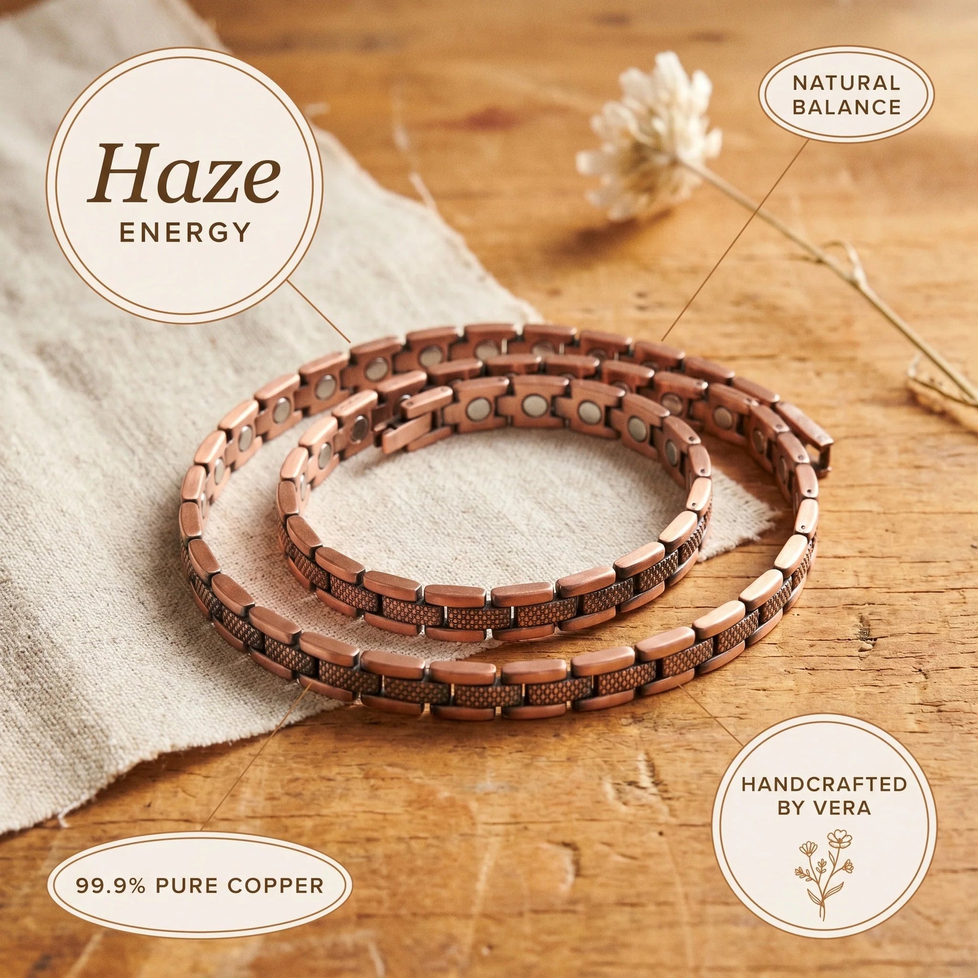 Haze Magnetic Copper Necklace Wellion