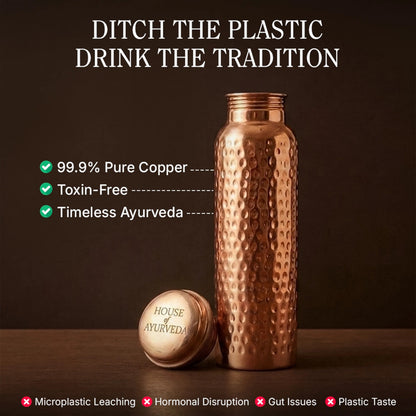 Pure Copper Water Bottles - Hammered Edition My Store