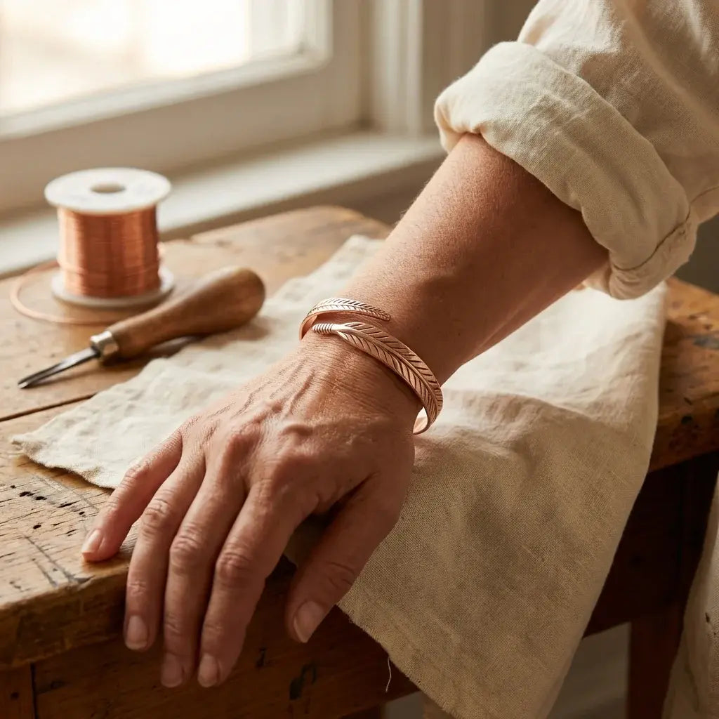 Leaf Copper Bracelet